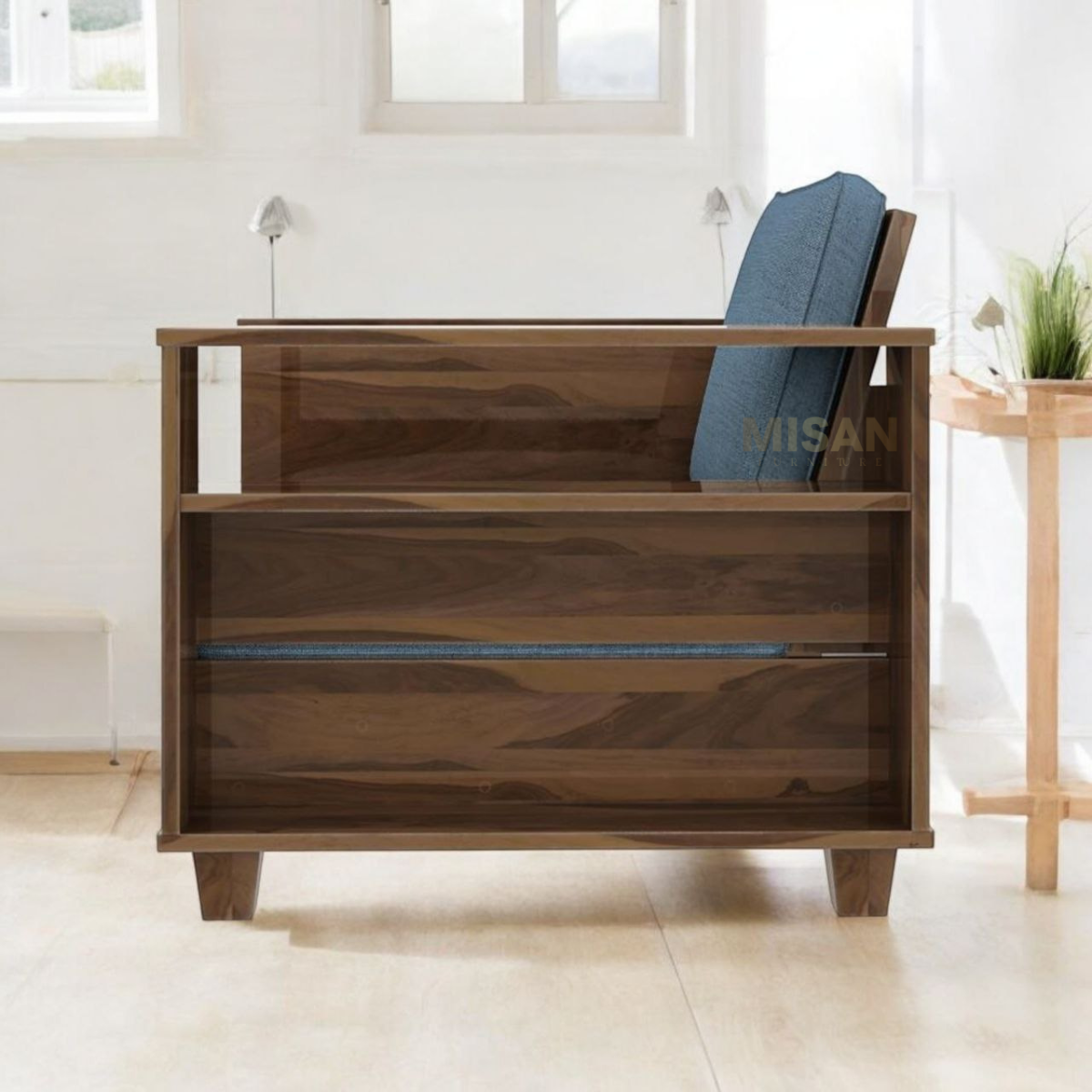Manila Solid Sheesham Wood Sofa