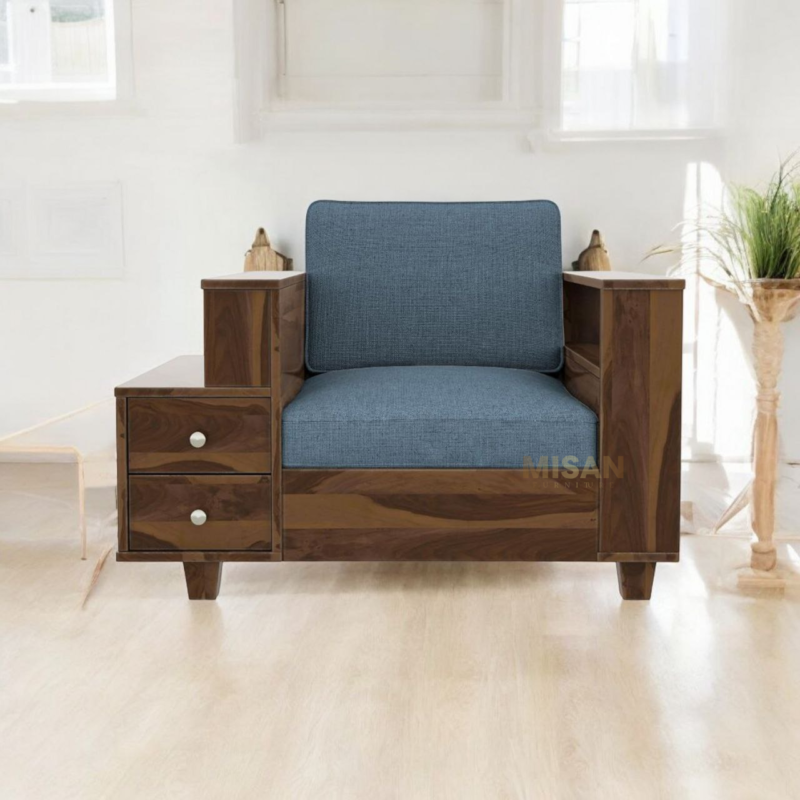 Manila Solid Sheesham Wood Sofa
