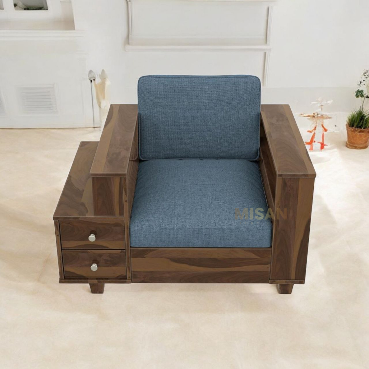 Manila Solid Sheesham Wood Sofa