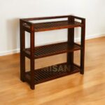 Shoe Rack Solid Wood Storage - Seattle Mango Finish