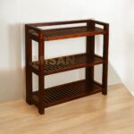 Shoe Rack Solid Wood Storage - Seattle Mango Finish