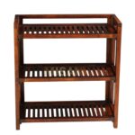 Shoe Rack Solid Wood Storage - Seattle Mango Finish