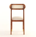 Dimension chart for Solid Wood Cane Dining Chair